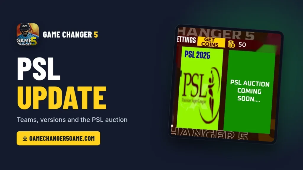 game changer 5 psl